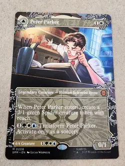 Peter Parker - #208 (Borderless) Marvel's Spider-Man Regular - Mtg - Image 1