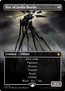 NM - Sire of Seven Deaths (Borderless) M Foundations 292 - Image 1