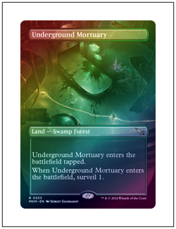 1x Underground Mortuary, Foil, Borderless Art, Magic MTG NM - Image 1