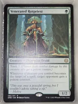 MTG Venerated Rotpriest Phyrexia: All Will Be One 192/271 Regular Rare - Image 2