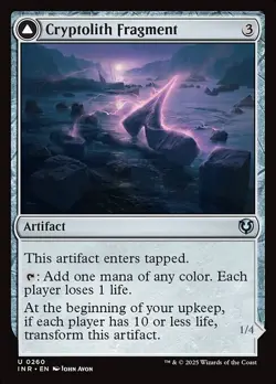 NM Foil Cryptolith Fragment, MTG, Innistrad Remastered, Magic the Gathering, 260 - Image 1