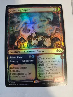 MTG - Scalding Viper FOIL Showcase- Wilds of Eldraine - Image 1