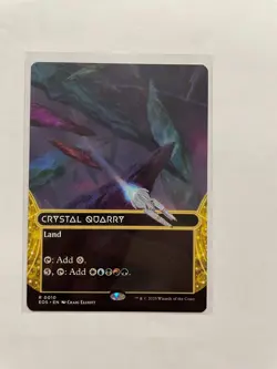 Magic the Gathering EOE: Crystal Quarry (Borderless) (Excellent Condition) - Image 1