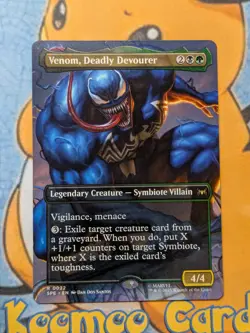 Venom, Deadly Devourer (Borderless) R Marvel's Spider-Man: Eternal-Legal 22 NM - Image 1