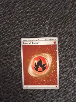 Pokemon TCG - Cosmos Holo Basic Fire Energy. 002 - Scarlet and Violet 151 - Image 1