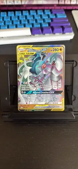 Pokemon TCG Arceus & Dialga & Palkia GX TagTeam 156/236 Sm-Cosmic Eclipse - Image 1