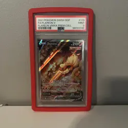 2021 POKEMON SWSH BLACK STAR PROMO #179 FULL ART/FLAREON V PSA 9 - Image 1