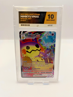 Pokemon Ace Grading 10 - Mimikyu VMAX TG17/TG30 SW&SH Brilliant Stars *Gem Mint* - Image 1