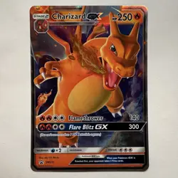 Pokemon TCG S&M Hidden Fates Charizard GX SM211 Black Star Promo NM - Image 1