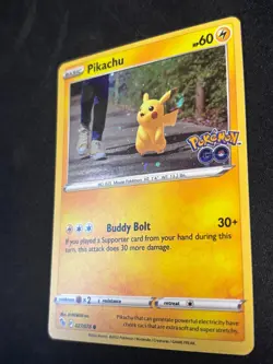 Pikachu - Cosmos Holo - Pokemon GO - 027/078 - NM - Image 3
