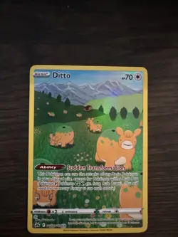 Pokemon TCG Ditto Crown Zenith Galarian Gallery Holo Art Rare Card GG22/GG70 - Image 1