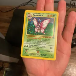 Pokemon TCG Venomoth Holo Unlimited Vintage 13/64 Jungle Base Set LP+ - Image 1