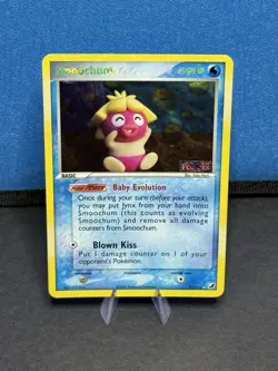 Smoochum 31/115 (Ex Unseen Forces) Stamped Prerelease Reverse Holo Pokemon MINT - Image 1