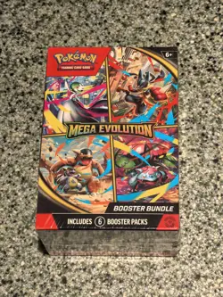 Pokemon TCG Mega Evolution Booster Bundle (6 Packs) *NEW & SEALED* - Image 1