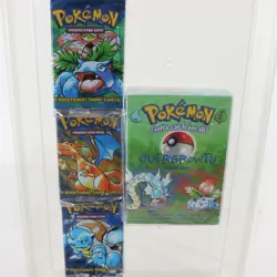 1999 Pokemon Overgrowth Deck SEALED 4 Pack Costco Set + Unlimited Booster Packs - Image 1