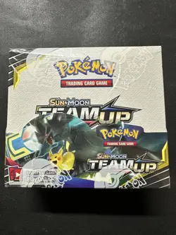 Pokemon Sun & Moon Team Up Booster Box Factory Sealed 36 Packs - Image 1