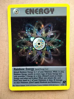 Pokemon Card Team Rocket Rainbow Energy 17/82 HOLO - Image 1