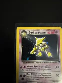 Pokemon TCG Dark Alakazam Holo Card Team Rocket Set 1999 Vintage - Image 3