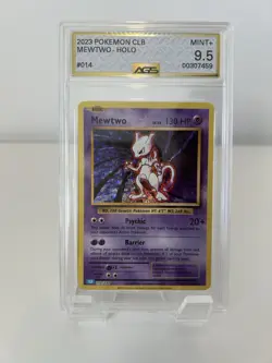 2023 Pokemon CLB Mewtwo Holo Card Mint+ AGS 9.5 Rating - Image 1