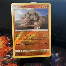 Golem 35/68 Reverse Holo Hidden Fates Rare Near Mint Pokemon TCG Pokemon Card - Image 1