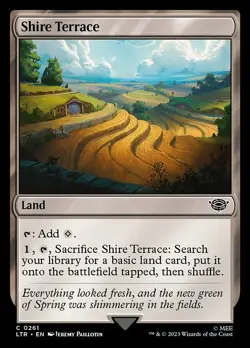 (4x FOIL) SHIRE TERRACE - The Lord of the Rings - MTG Magic the Gathering Card - Image 1
