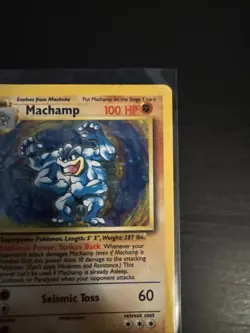 Pokemon Card Machamp 100 HP Holo 1st Edition Seismic Toss - Image 3