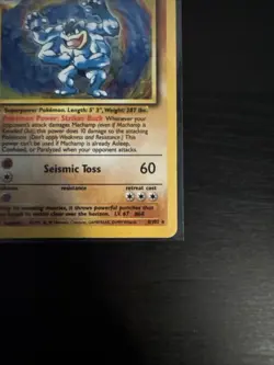 Pokemon Card Machamp 100 HP Holo 1st Edition Seismic Toss - Image 4