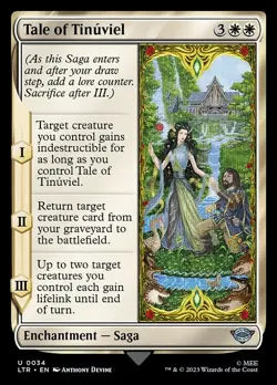 (1x FOIL) TALE OF TINUVIEL - The Lord of the Rings - MTG Magic the Gathering - Image 1