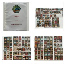 MTG Magic The Gathering Cards Visions Expansions Booster Complete Set 167 cards - Image 1