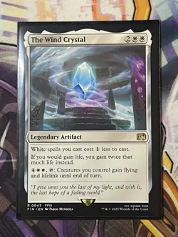The Wind Crystal Final Fantasy Magic FFIII FIN 043 The Gathering Non Foil MTG - Image 1