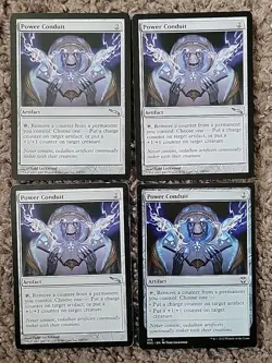 Magic The Gathering MTG Mirrodin MRD NCC Multiple Sets Power Conduit NM-LP x4 - Image 1