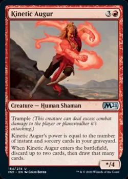 Kinetic Augur -Foil Near Mint MTG Magic 2021 Core Set - Image 1