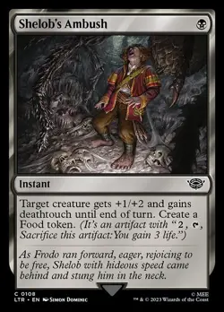 (4x FOIL) SHELOB'S AMBUSH - The Lord of the Rings - MTG Magic the Gathering Card - Image 1