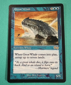 Great Whale - Urza's Saga - MTG - Magic the Gathering - Image 1