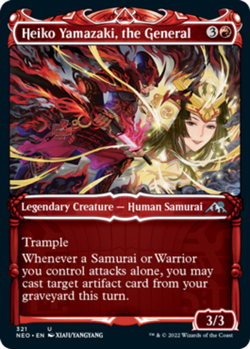 Heiko Yamazaki, the General - Showcase - Kamigawa: Neon Dynasty #321 MTG Magic T - Image 1
