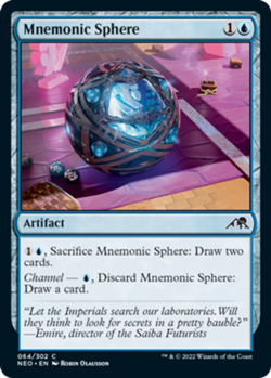 Mnemonic Sphere - Kamigawa: Neon Dynasty #064/302 MTG Magic The Gathering - Image 1
