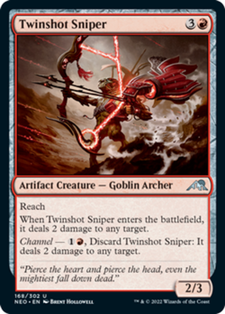 Twinshot Sniper - Kamigawa: Neon Dynasty #168/302 MTG Magic The Gathering - Image 1