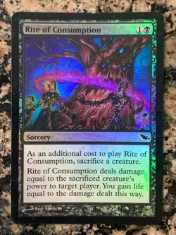 MTG Rite of Consumption FOIL x1 Shadowmoor, Magic the Gathering - Image 1