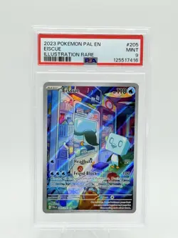 2023 POKEMON PAL EN-PALDEA EVOLVED ILLUSTRATION RARE #205 EISCUE PSA 9 - Image 1
