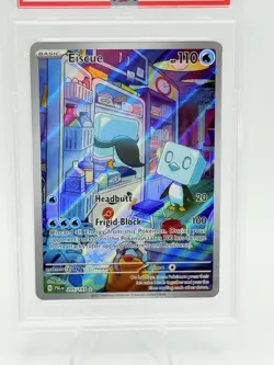 2023 POKEMON PAL EN-PALDEA EVOLVED ILLUSTRATION RARE #205 EISCUE PSA 9 - Image 2