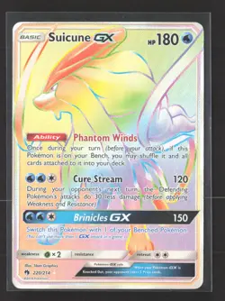 Pokemon 2018 Lost Thunder Suicune GX FA #220/214 - Image 1