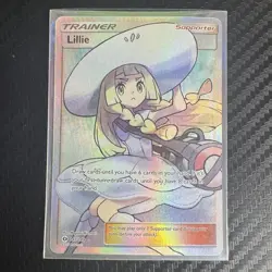 Lillie (Full Art) 147/149 Sun And Moon Base Set Holo Trainer Pokemon TCG NM - Image 1