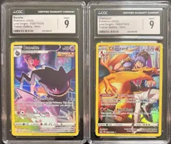 SEQUENTIAL CGC 9 BANETTE TG07 CHARIZARD TG03 LOST ORIGIN SWORD & SHIELD POKEMON - Image 1