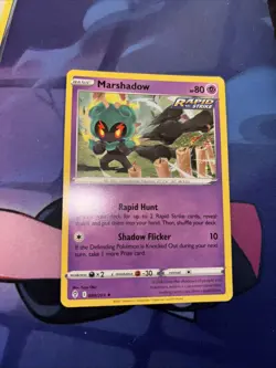 Marshadow Pokemon TCG BLACK STAR Promo 080/203 Cosmos Holo Rare MINT FRESH! - Image 1