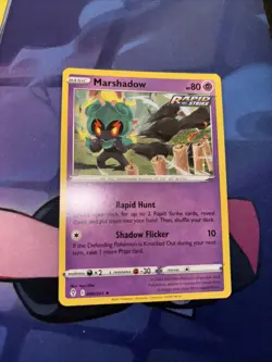Marshadow Pokemon TCG BLACK STAR Promo 080/203 Cosmos Holo Rare MINT FRESH! - Image 2
