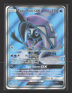 Pokemon 2017 Burning Shadows Tapu Fini GX FA #133/147 - Image 1
