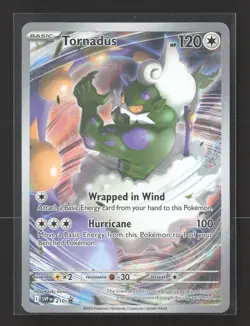 2025 Pokemon Scarlet & Violet Paldean Fates Tornadus #210/210 - Image 1