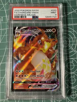Czharizard Vmax #020 Darkness Ablaze 2020 Pokemon Swsh Fa - PSA 9 - Image 1
