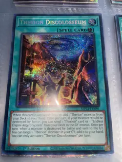 Therion Discolosseum MP23-EN091 Prismatic Secret Rare 1st Edition M/NM Yugioh - Image 1