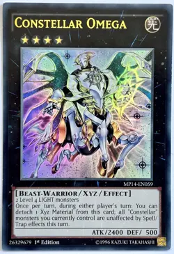 MP14-EN059 Constellar Omega - Ultra Rare 1st Edition Lightly Played YuGiOh Card - Image 1